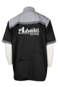 DS072 Design short-sleeved darts team shirts dacron thick yarn card online single darts team shirts hk centre back view